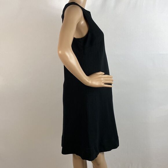 New York & Company black sleeveless A-line dress size 6 - Picture 2 of 7